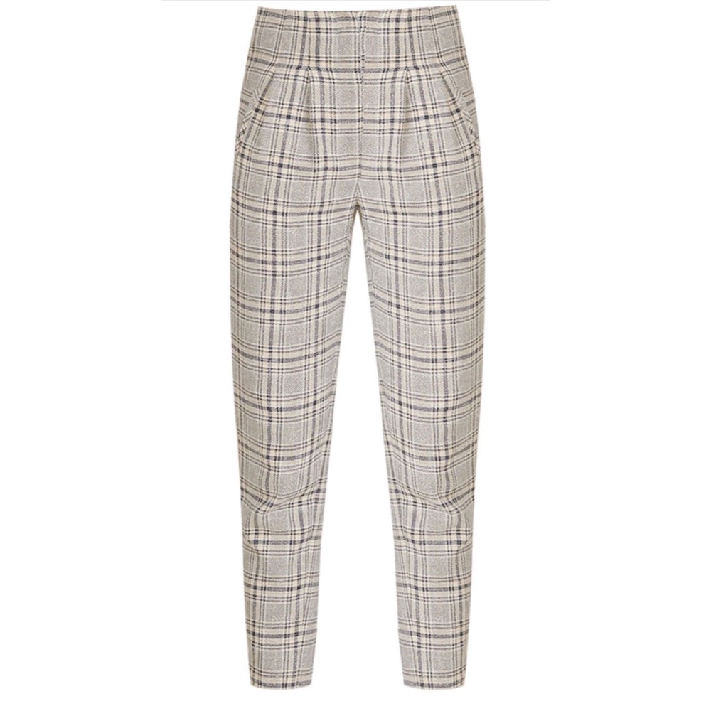 Veronica beard Zeenat pleated plaid pants